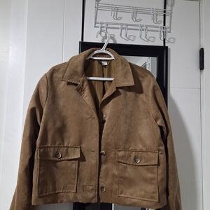 H&M Brown Military Field Jacket for Men